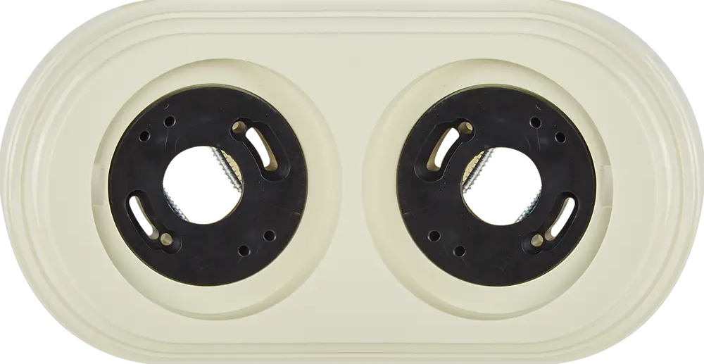 Рамка Electraline для розеток и выключателей, слоновая кость, 2 поста 84229120