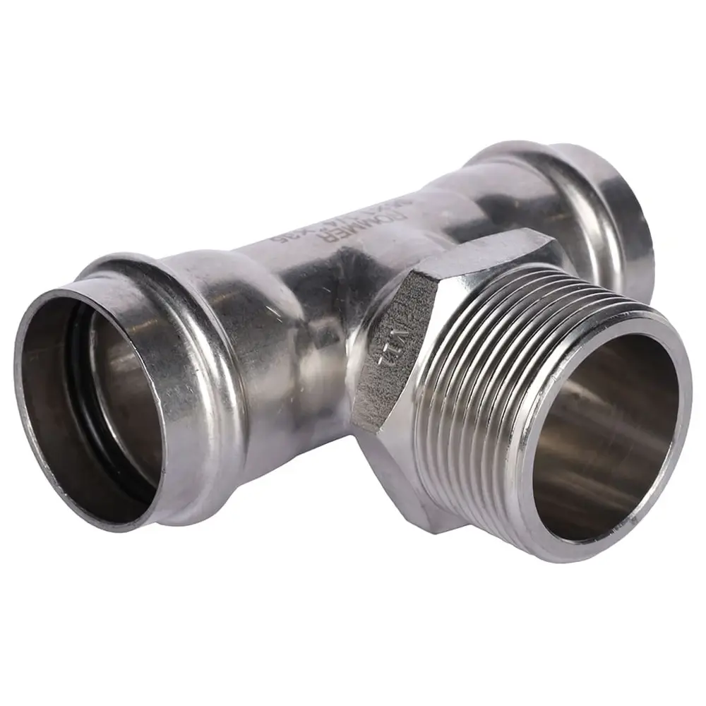 Тройник переходной Rommer 1 1/4"x35 мм ВПр-ВР нержавеющая сталь STLM-2019904