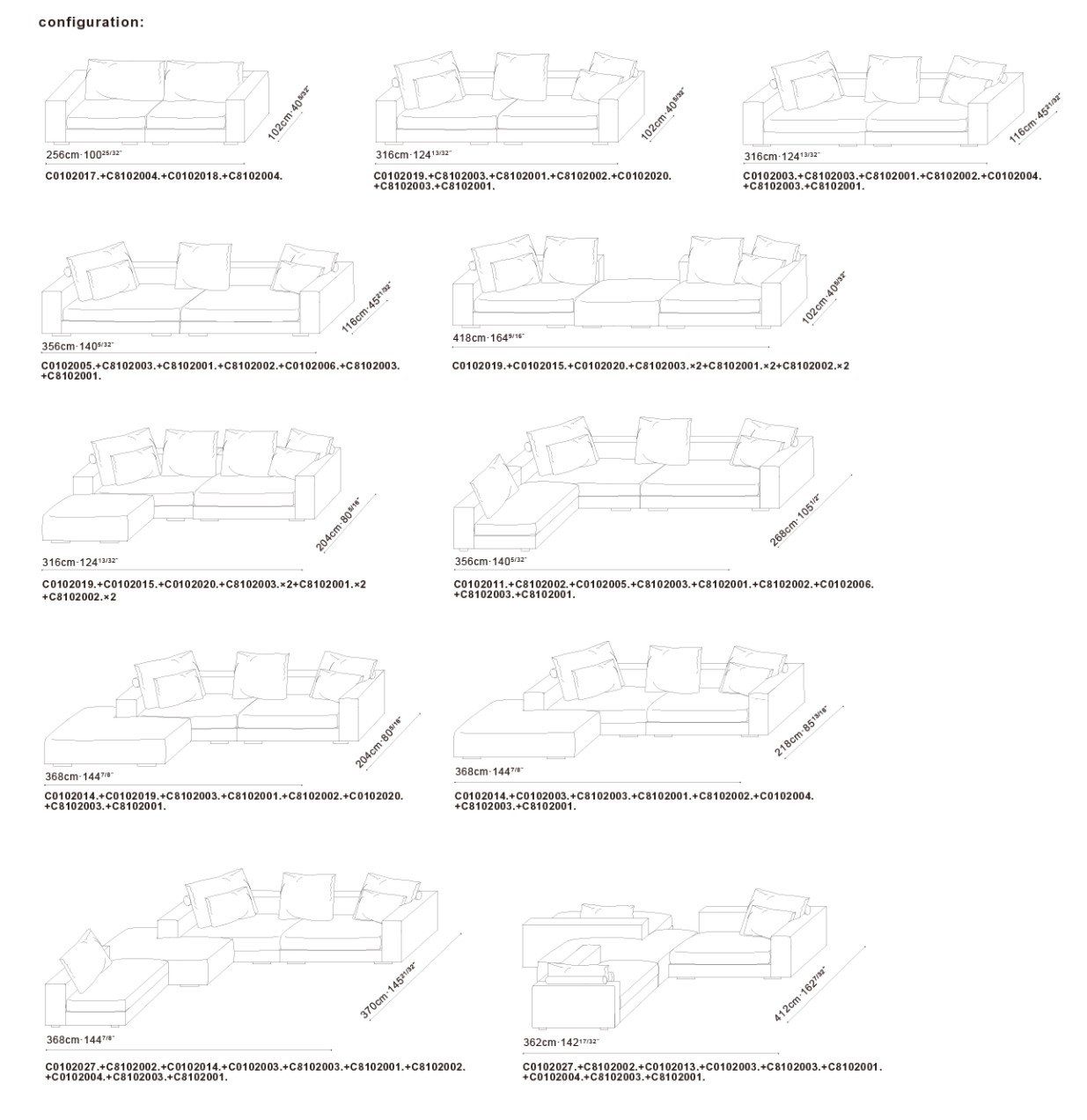Модульный тканевый диван CAMERICH CASA ARCH-00069149 - Вид №7