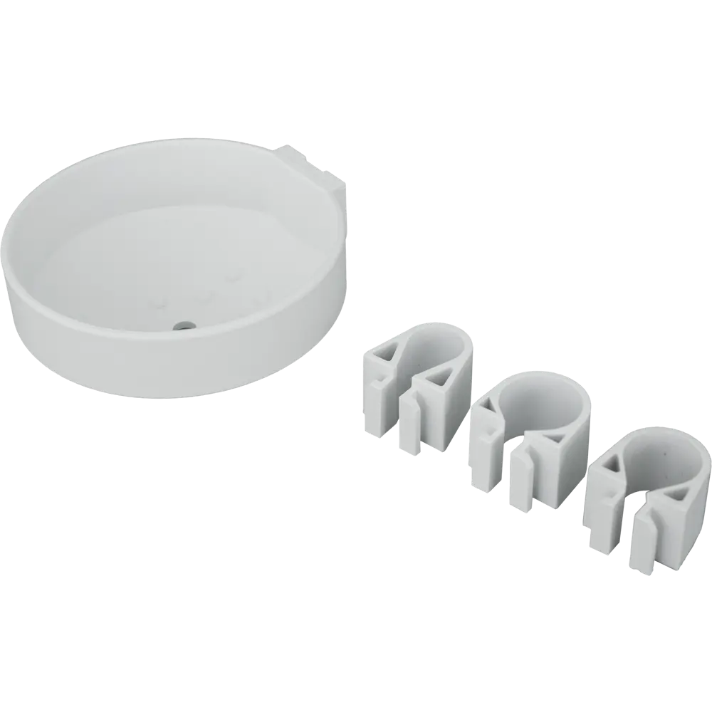 Мыльница для душевой штанги Orange DISH-W пластик цвет белый STLM-2153124