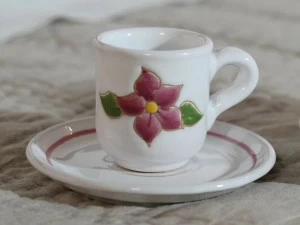 Cerasarda Керамическая кофейная чашка с блюдцем Primavera rosa Tcpr/ptcpr
