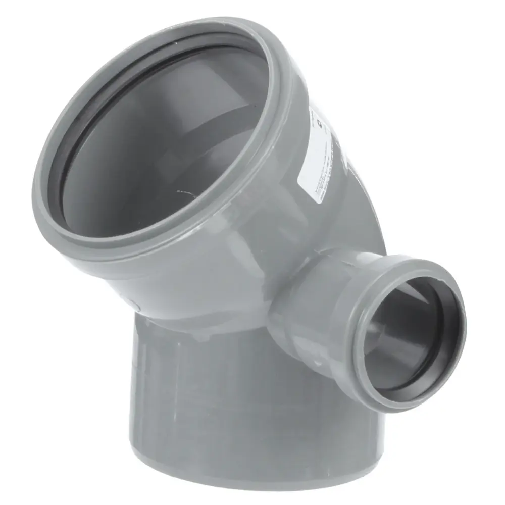 Отвод 110x45° выход 50 правый полипропилен PRO AQUA STLM-2112953 - Вид №1