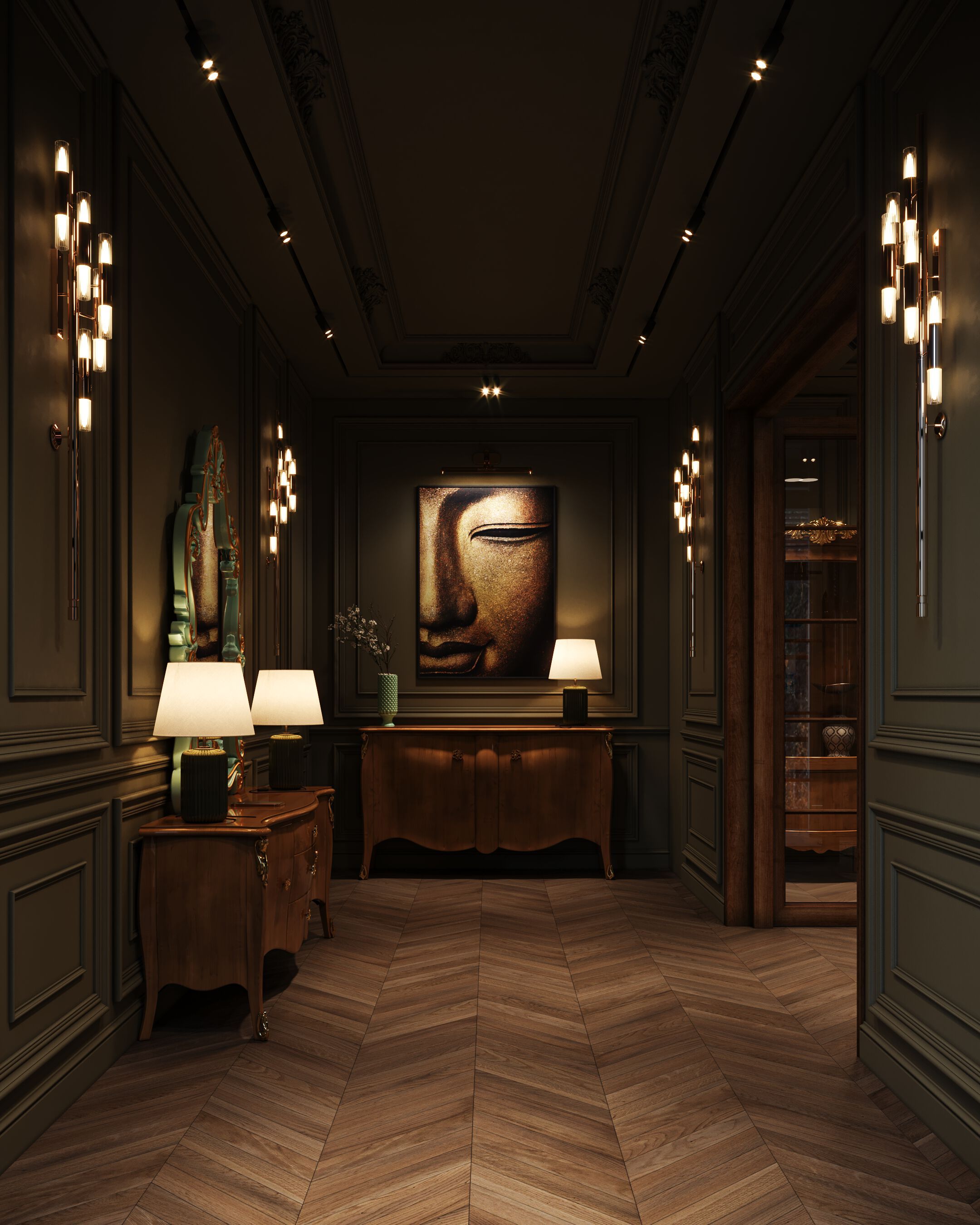 Деревянный шкаф с распашными дверями CASA +39 очарование ARCH-00136805 - Вид №1