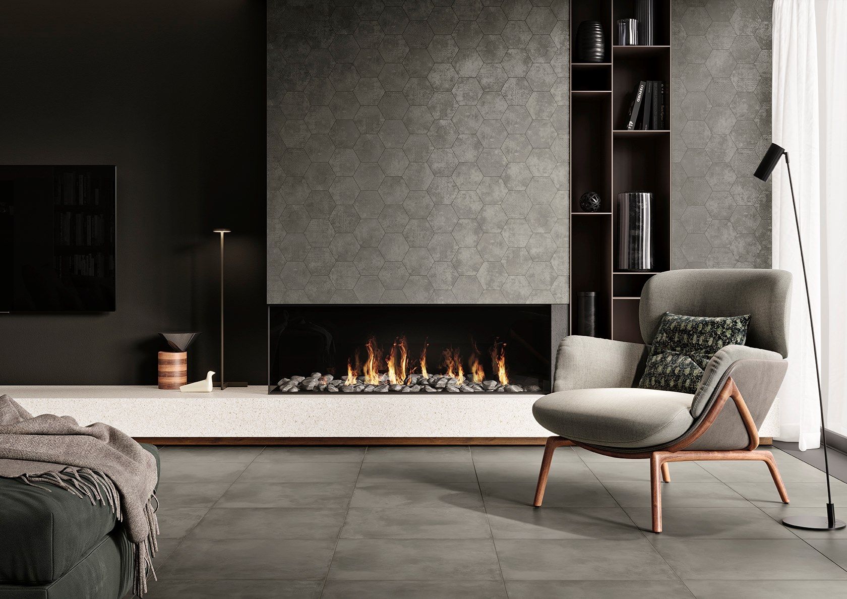 Пол / покрытие для внутреннего и наружного применения с эффектом цемента Revigrés ARCH-00038602 - Вид №2