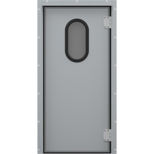 90707103 Маятниковая дверь Irbis с фиксацией полотна универсальная 80x200см серая STLM-0347872 ЗАВОД IRBIS
