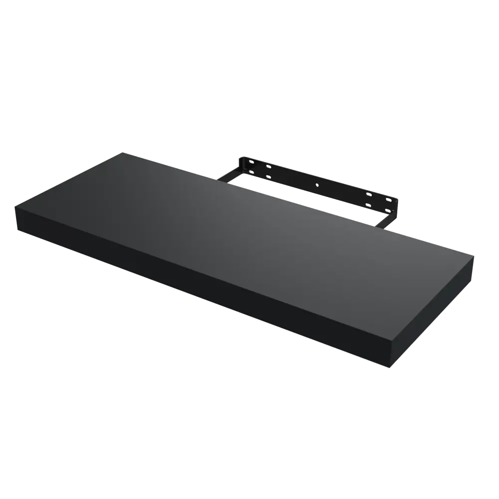 Полка настенная Spaceo Paris 60x23.5 см МДФ цвет чёрный STLM-2176503 - Вид №1