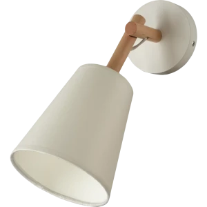 Бра Kapo 1хЕ14х60 Вт, дерево/текстиль, цвет белый 18637827 STLM-2070375