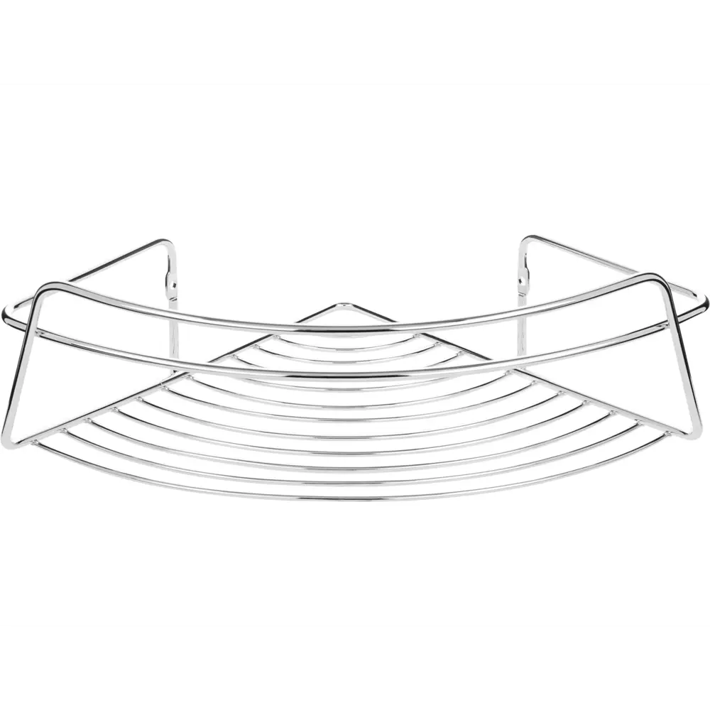 Полка для ванной ЧМЗ Модулус 502-004-01 угловая 22.5x22.5x9.8 см цвет хром STLM-2178160