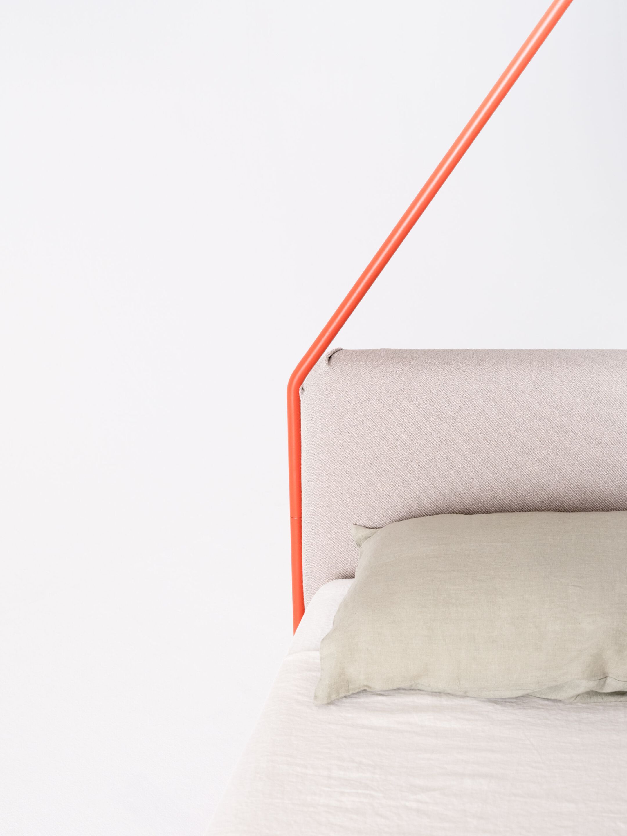 Двуспальная кровать из кованого железа с мягким изголовьем Lispi VETTA ARCH-00085027 - Вид №9