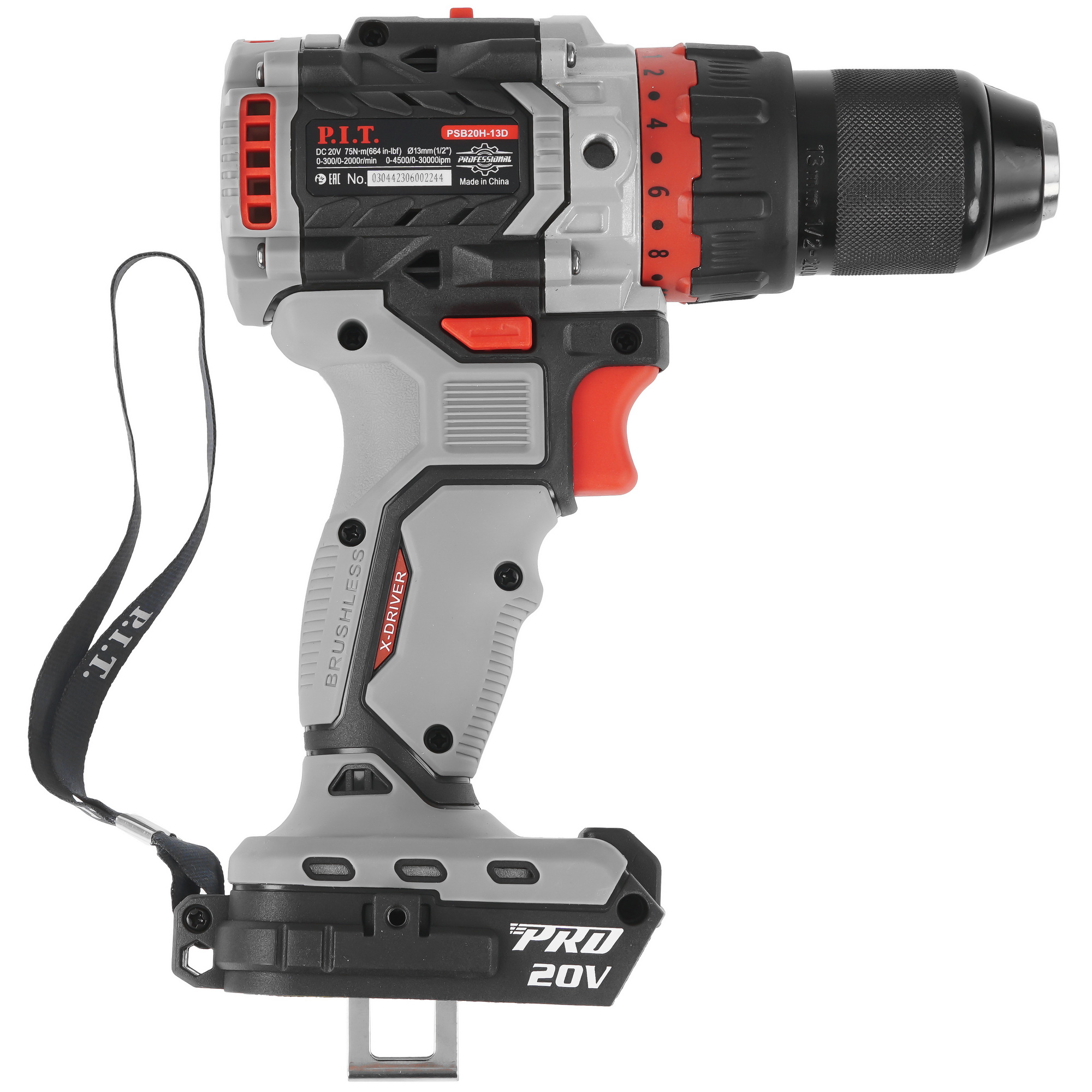 Дрель-шуруповерт PSB20H-13D X-DRIVER SOLO OnePower 20V  , Без ЗУ, Без АКБ 9086510 PIT STDN-0097154 - Вид №1