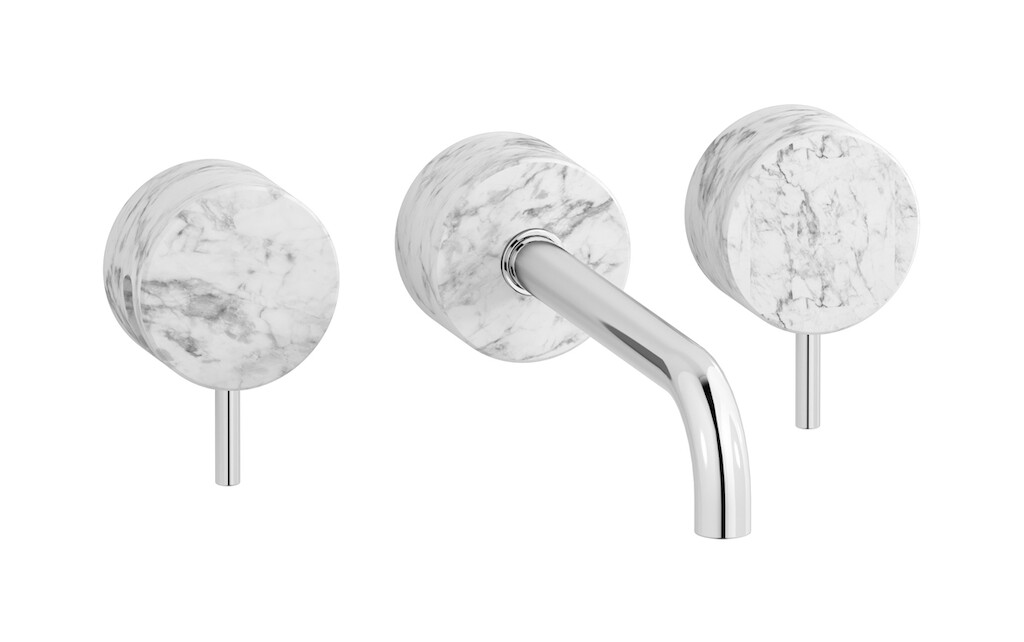 Смеситель с длинным изливом для раковины WE ARE IB mr307cc_1 Chrome Marmo