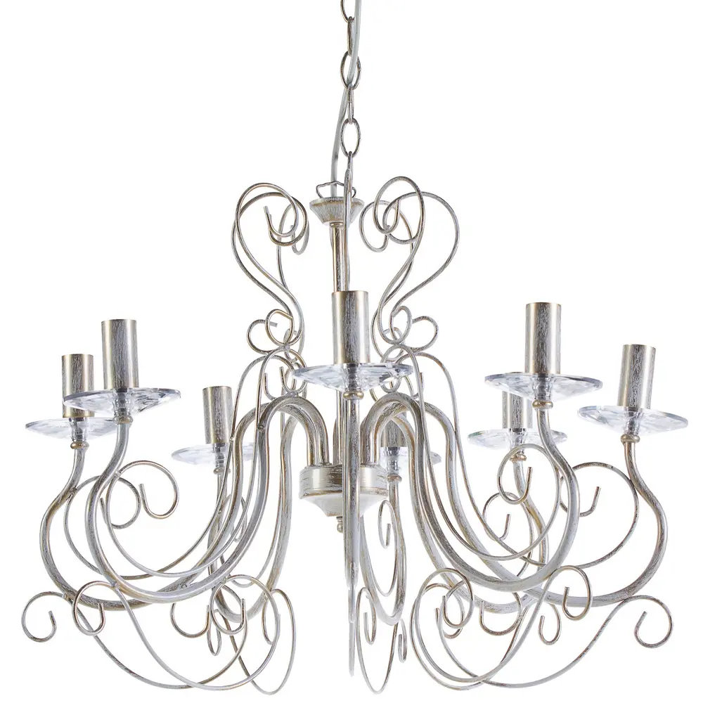 Люстра Nevesta 8xE14x60 Вт, металл, цвет белый Vitaluce STLM-2002736 - Вид №1