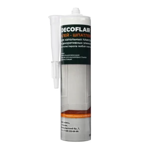 Клей-шпатлевка Decoflair для напольных плинтусов и декоративных элементов из полистирола 500 г