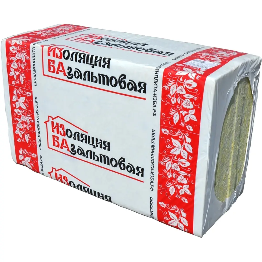 Утеплитель Изба Лайт Супер 50 мм 8 шт 600x1000 мм 4.8 м² STLM-2161209