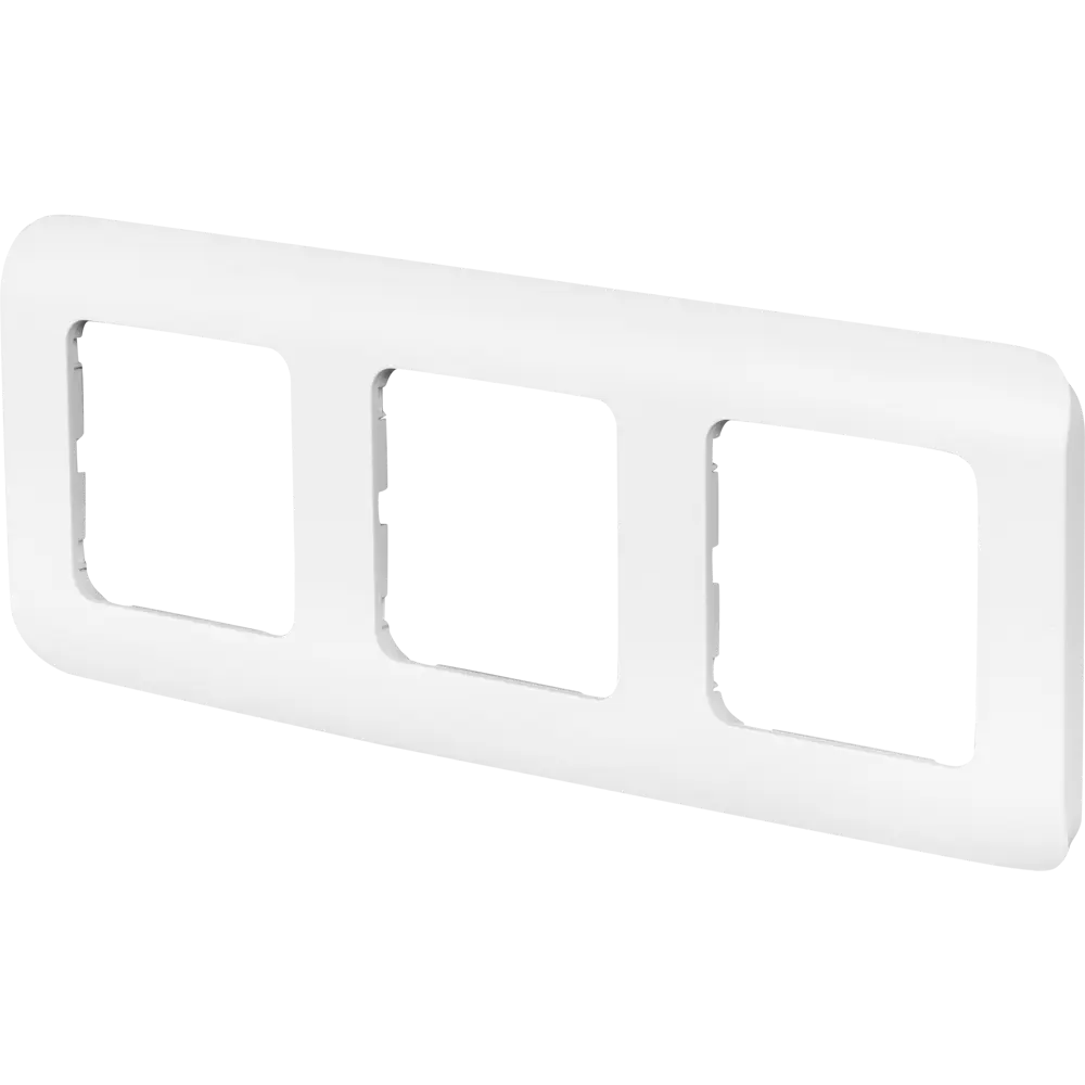 Рамка для розеток и выключателей Lexman Cosy 3 поста, цвет белый STLM-2184134 - Вид №1