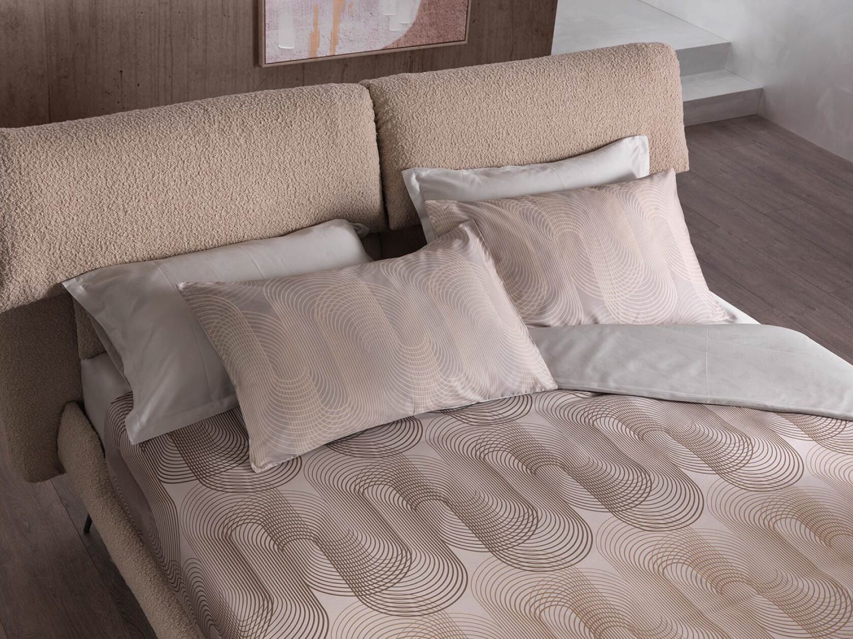 Мягкая кровать из ткани Altrenotti дизайнер ARCH-00150520 - Вид №1