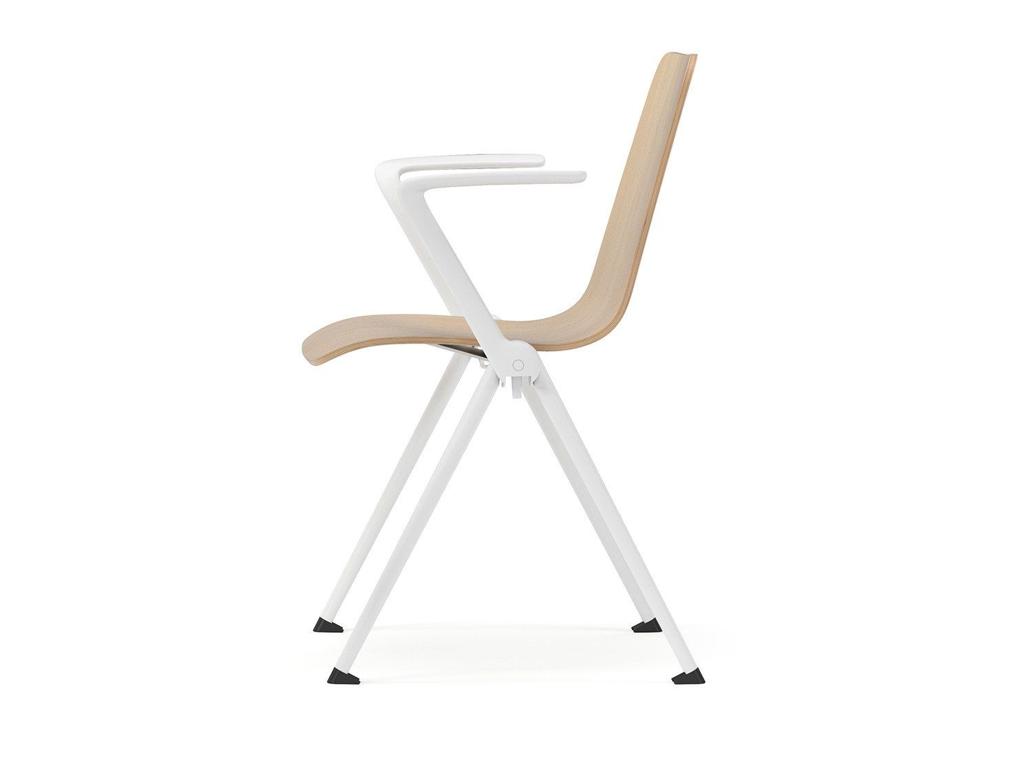 Деревянный штабелируемый стул для конференций с подлокотниками SITLOSOPHY® Lagom ARCH-00104531 - Вид №1