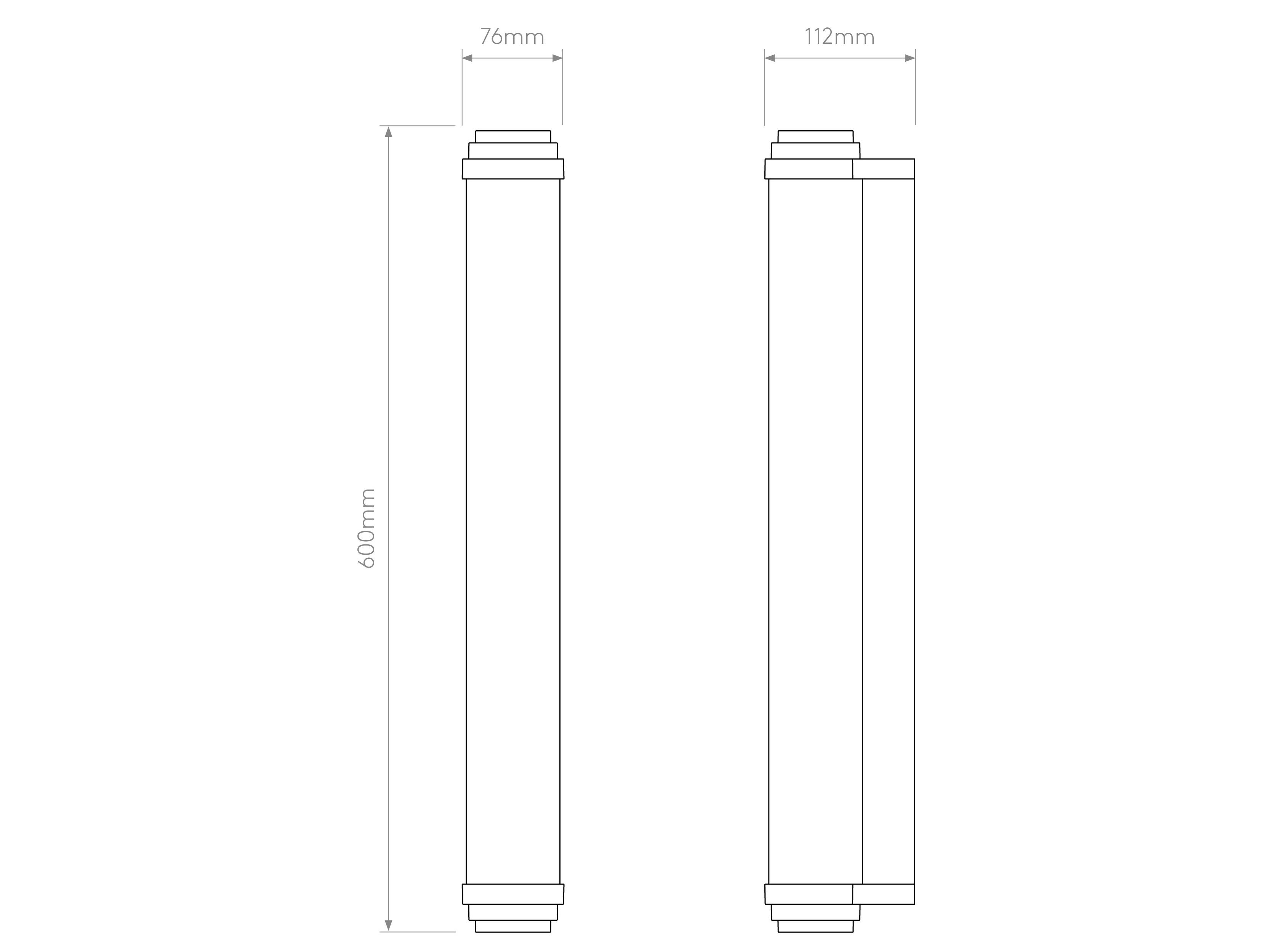 Цинк Dimmable светодиодный настенный светильник Astro Lighting BURLINGTON 600 DALI ARCH-00116252 - Вид №12