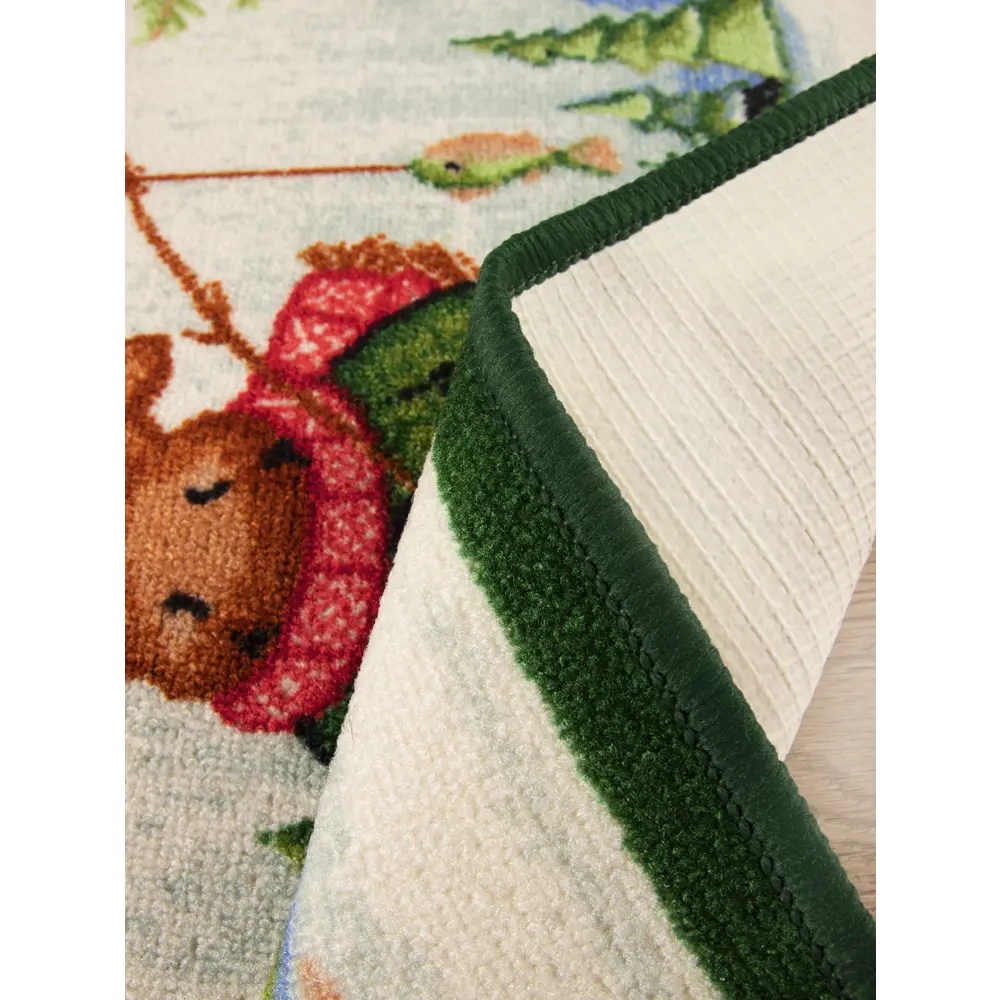 Коврик Олень с рыбкой 40x60 см нейлон цвет мультиколор CTIM STLM-2035475 - Вид №2