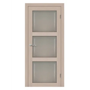 Дверь межкомнатная Адажио остекленная Hardflex ламинация цвет бора 60х200 см (с замком и петлями)