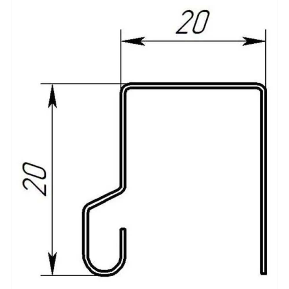 П-планка для профнастила 2 м 0.4 мм RAL 3005 вишневый ВЕГА STLM-2117514 - Вид №1