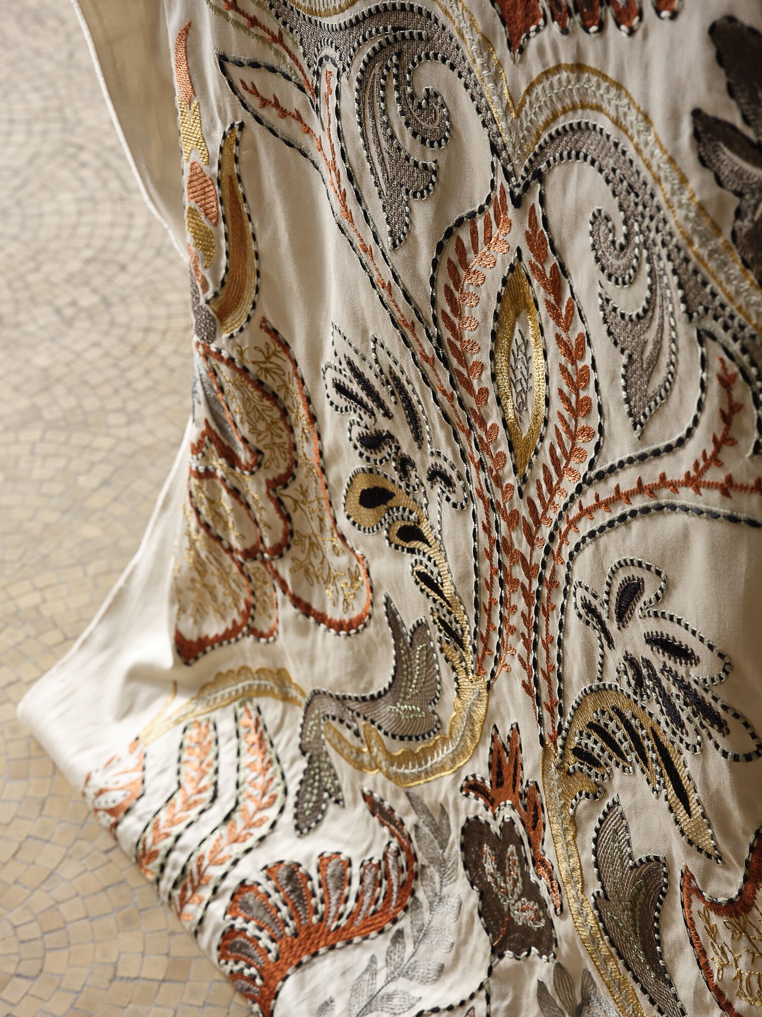 Хлопчатобумажная дамасская ткань Aldeco Veva ARCH-00058950 - Вид №5