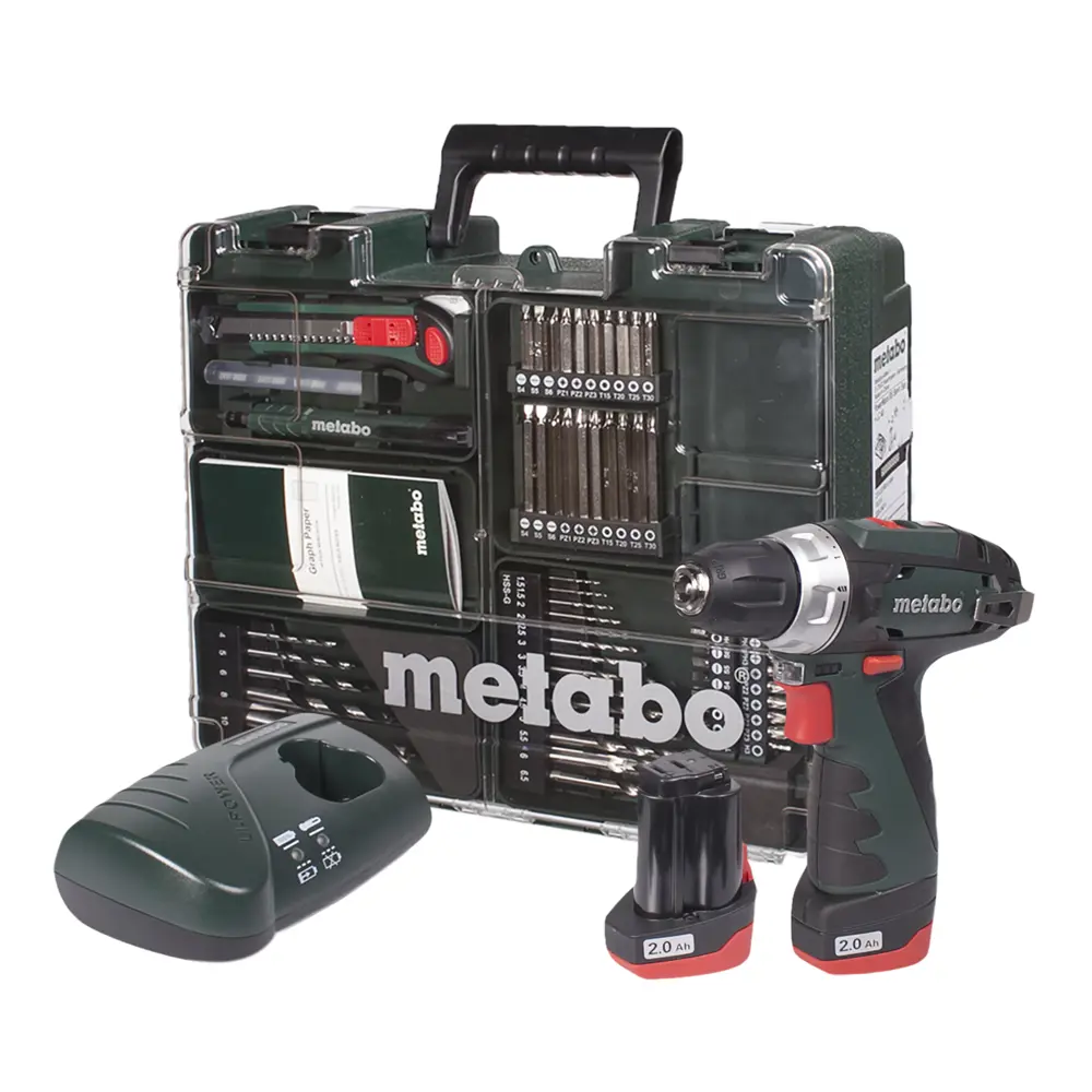 Шуруповерт Metabo PowerMaxx BS Basic Set, Li-ion 10,8 В, 2 Ач STLM-2139899 - Вид №3