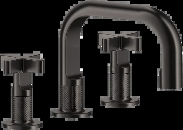 Группа умывальников 58112 707 Gessi Inciso ЧЕРНЫЙ МЕТАЛЛ BR. PVD