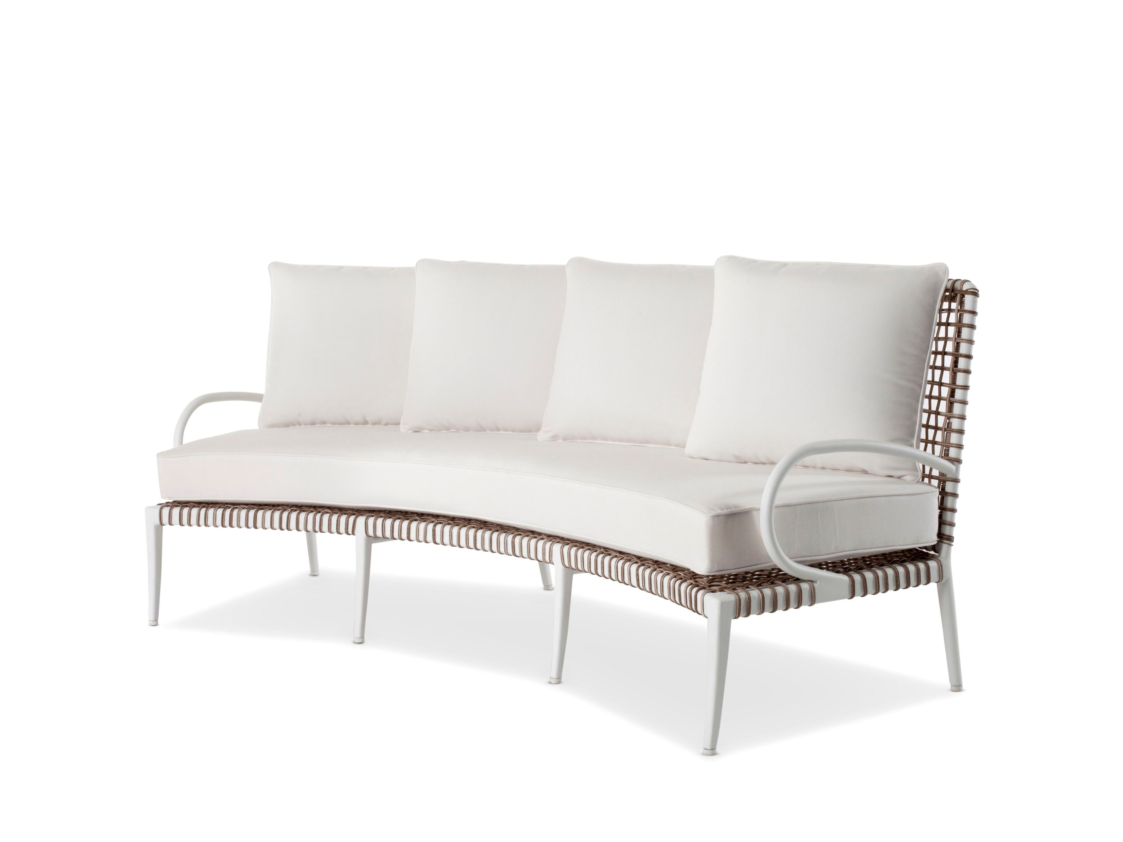 4-местный алюминиевый изогнутый садовый диван Walters Delta ARCH-00067864 - Вид №1