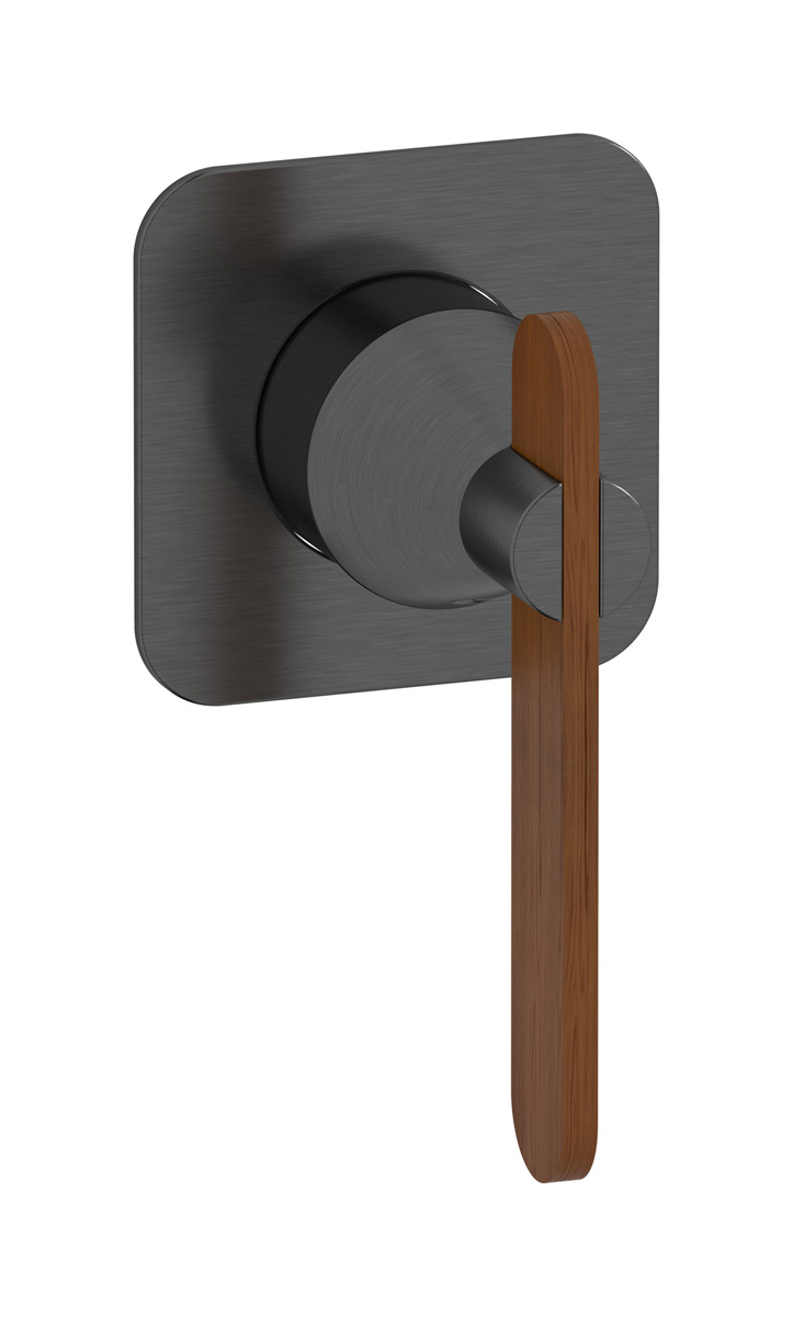 Внешние части встроенного смесителя на 1 потребителя WE ARE IB oh200on Brushed Black Chrome Soho