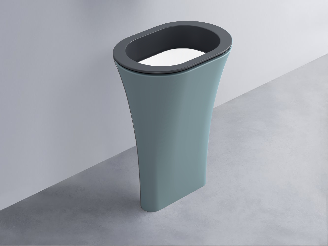 AMLA65-BA+AMPILO-BL+AMCOLO-PL Раковина Amedeo Ovale отдельностоящая cielo Enjoy + Amedeo Ceramica Cielo