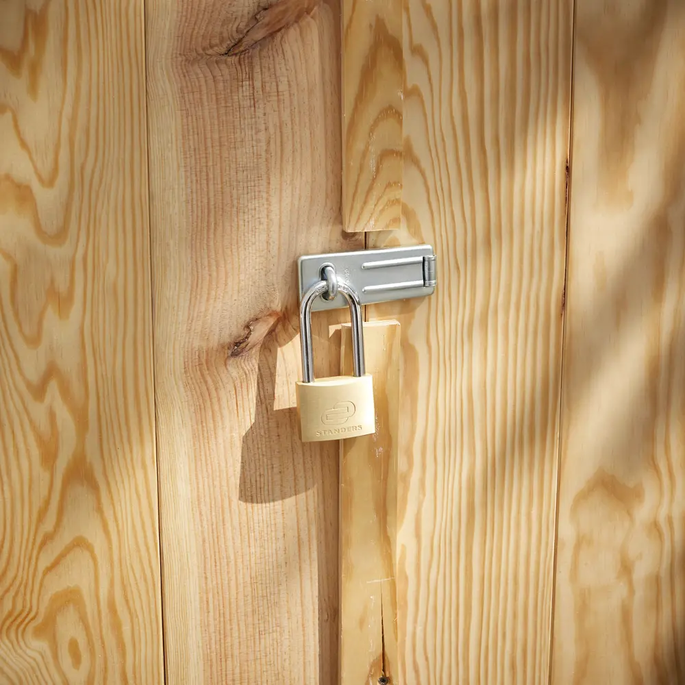 Замок навесной Standers с длинной дужкой 40x33 мм медь STLM-2051800 - Вид №3