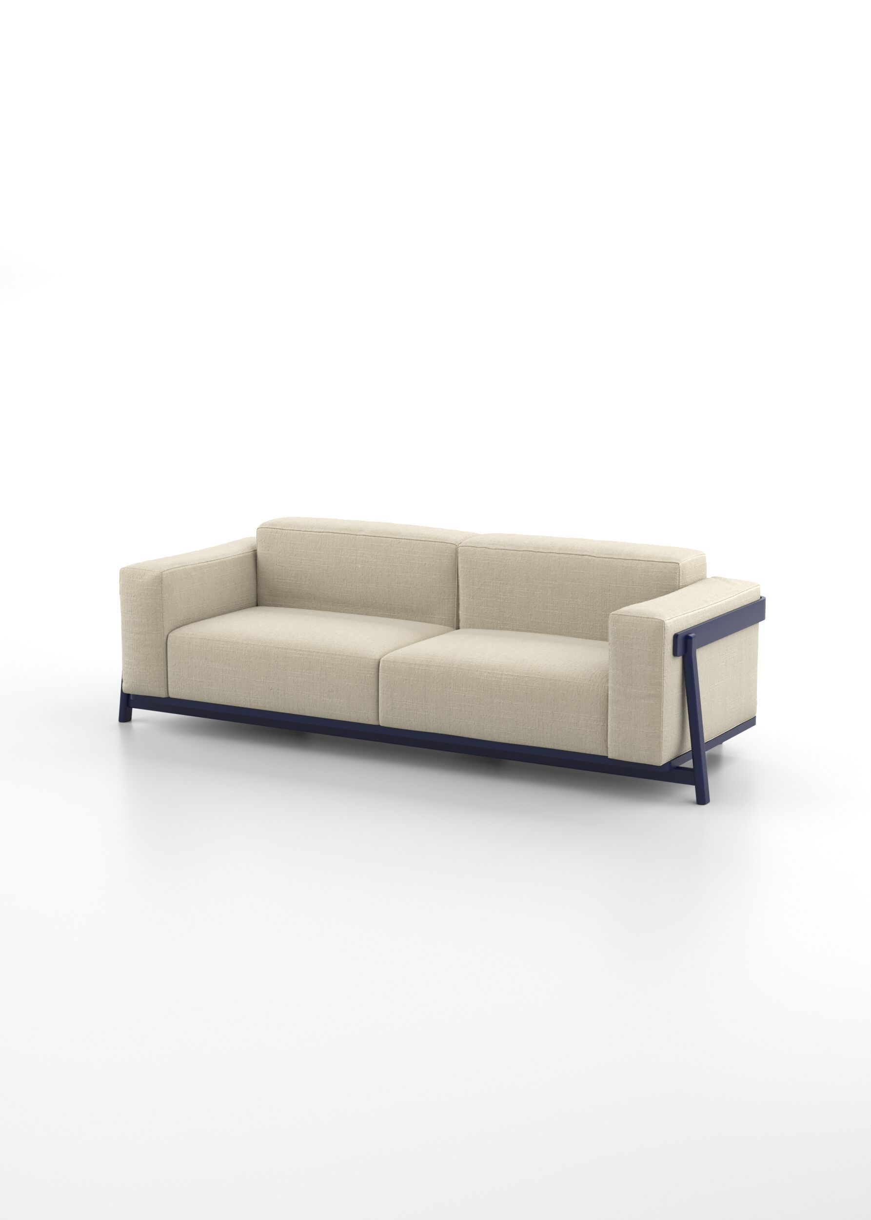 4-местный тканевый линейный диван Omelette Editions масала ARCH-00079831 - Вид №5