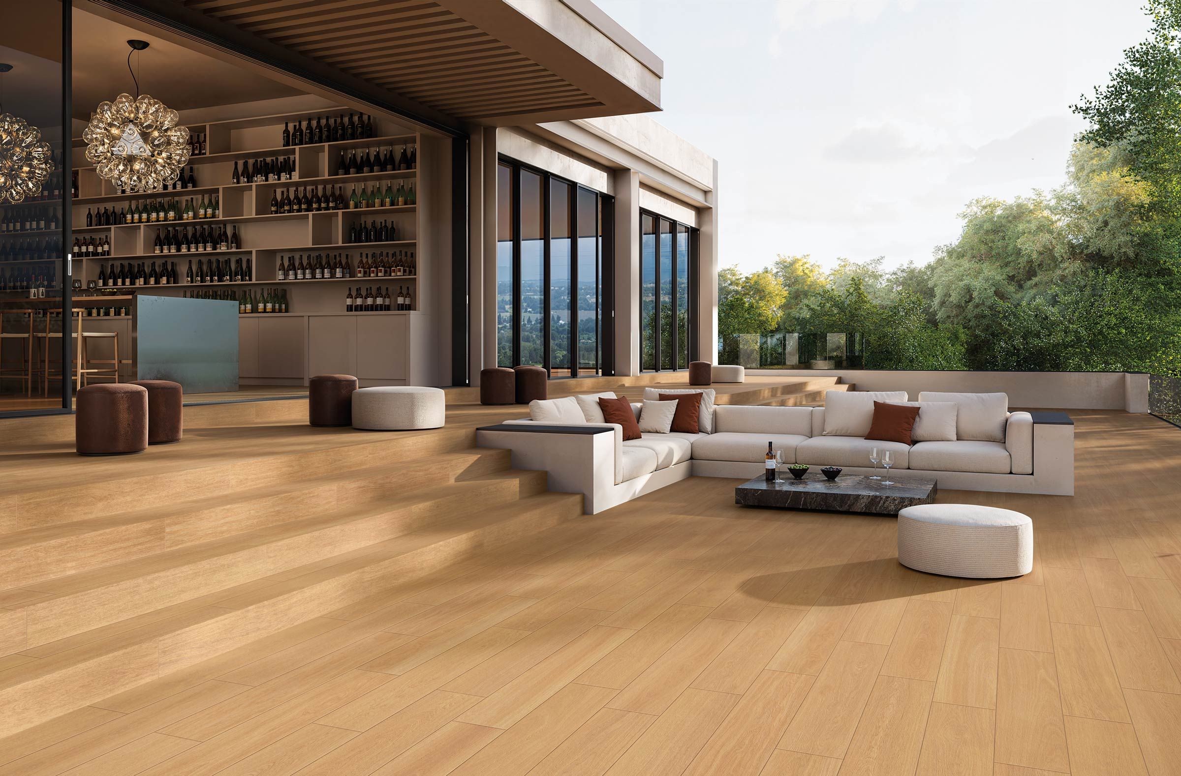 Пол / облицовка керамогранита под дерево NOVOCERAM OAKA ARCH-00084690 - Вид №3