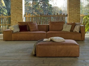 Flexstyle 6-местный кожаный диван в современном стиле Strauss