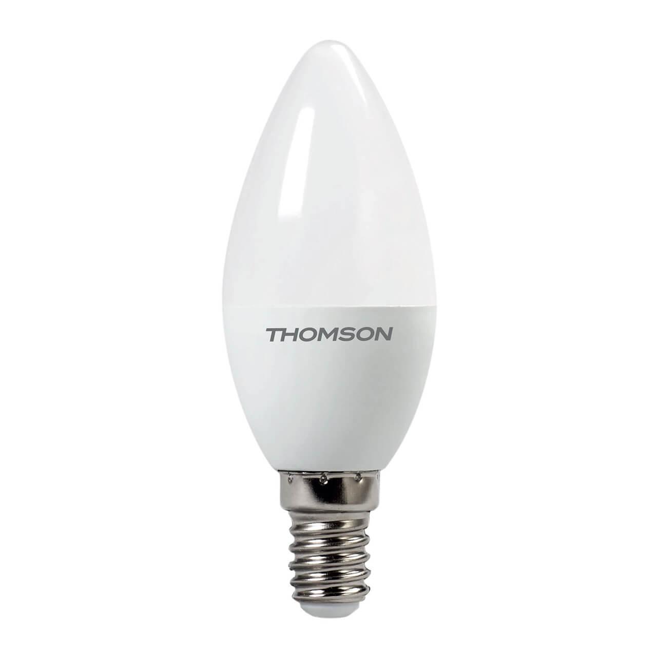 TH-B2017 Лампа светодиодная E14 10W 3000K свеча матовая Thomson