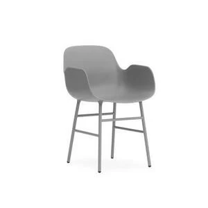 Кресло Form с металлическими ножками 78х56.1х52 см, серое