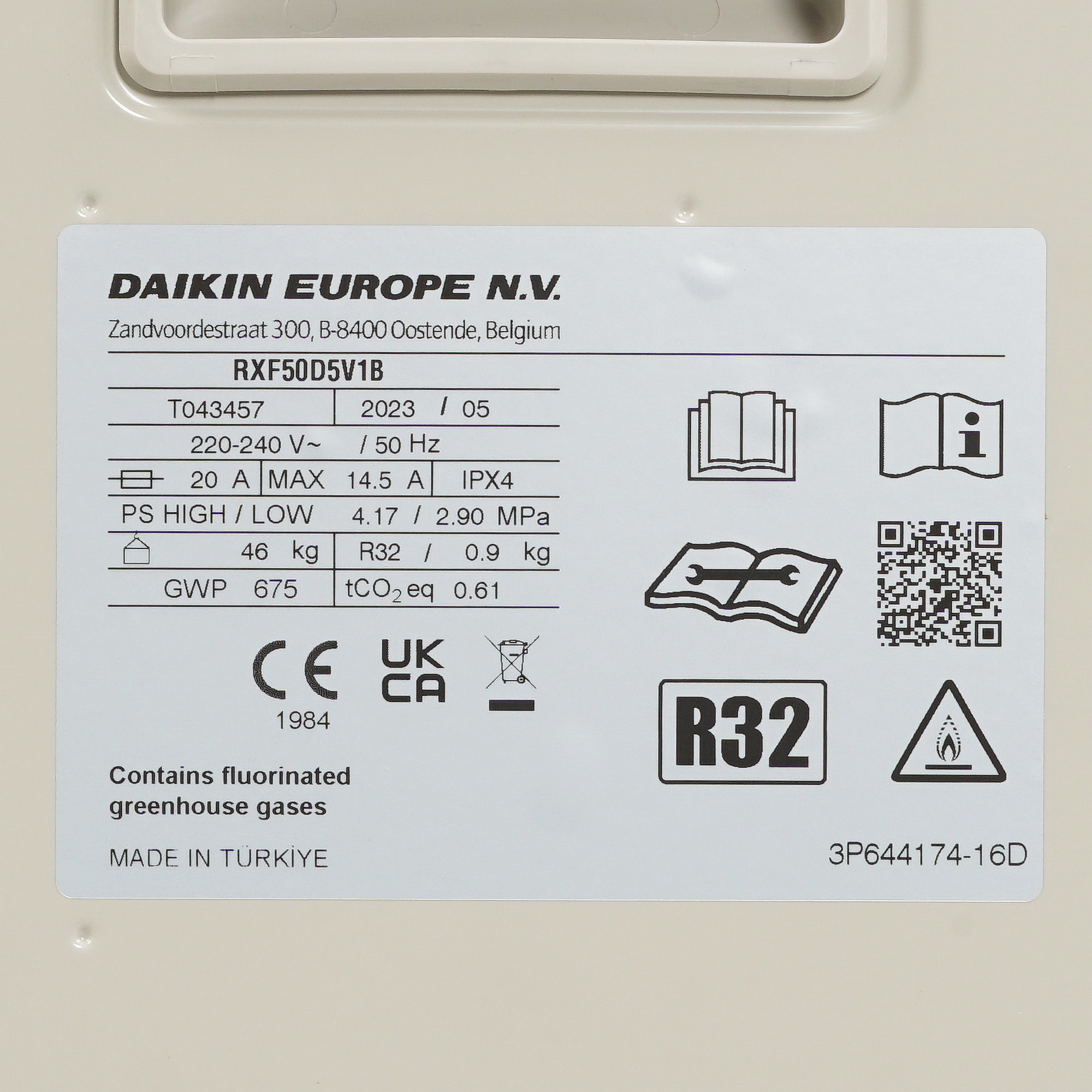 9045210 Кондиционер настенный сплит-система Daikin FTXF50D/RXF50D белый STDN-0023317 - Вид №8
