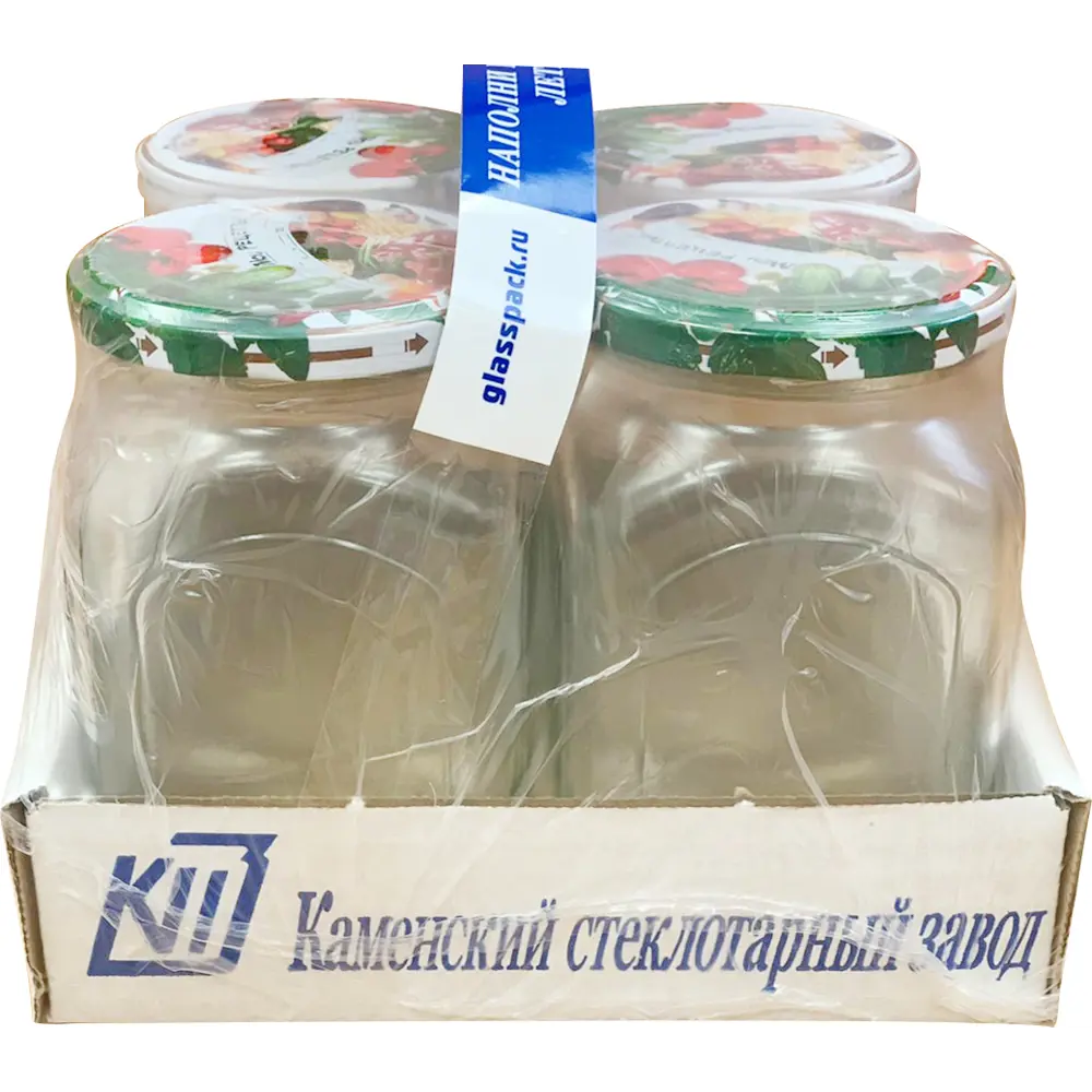 82631825 Набор банок с крышками 0.72 л, 4 шт. STLM-0956868 Santreyd  - Вид №1