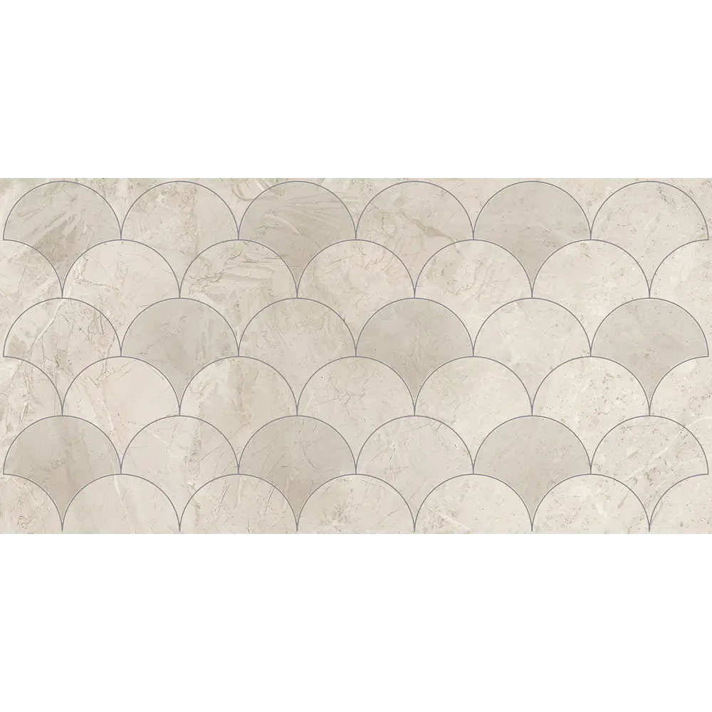 Декор настенный Azori Elegance Beige 31.5x63 см глянцевый цвет бежевый 84735855 STLM-2116985 Kerlife