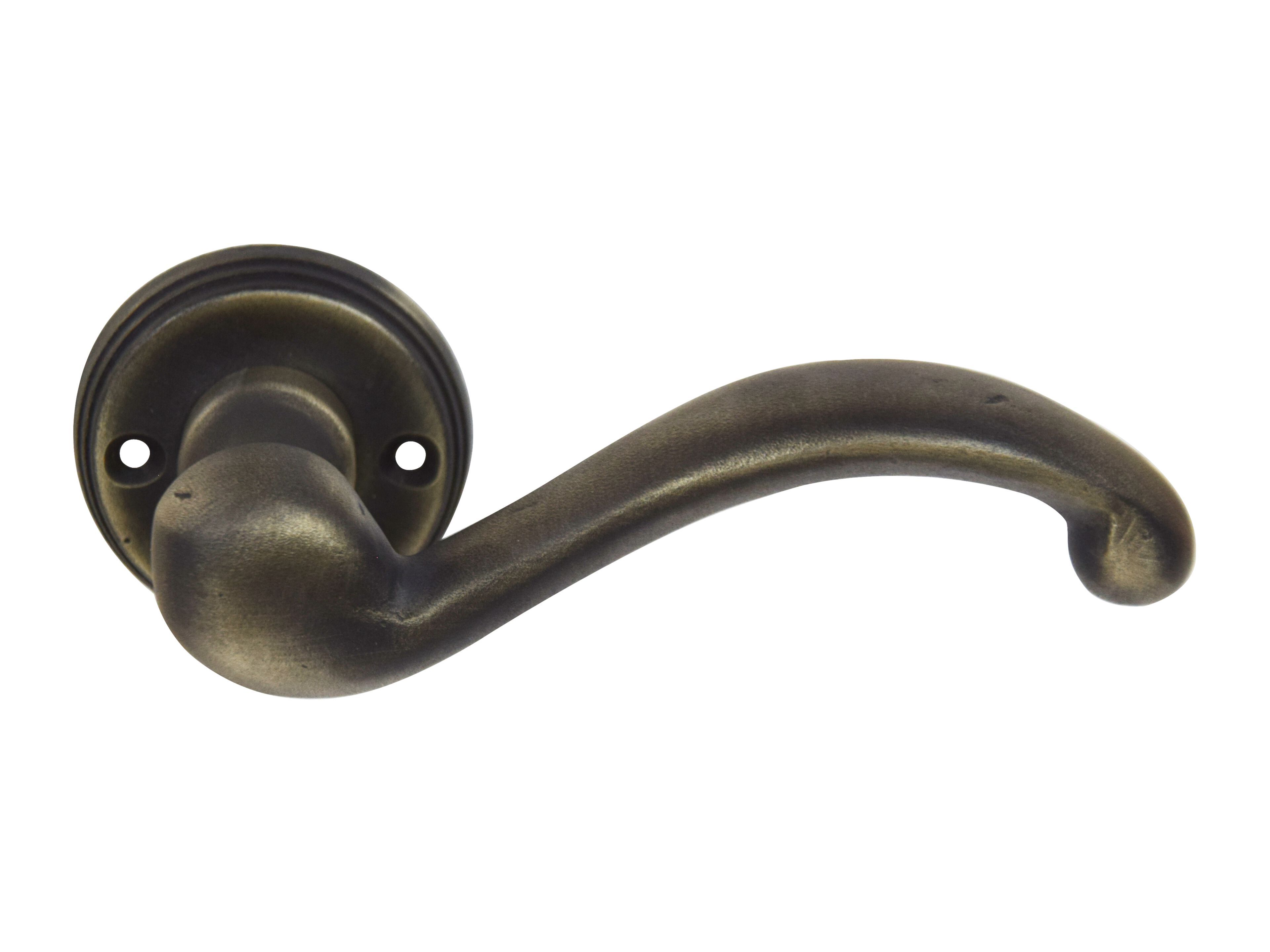 Бронзовая ручка на розетке GIARA ART DESIGN-BRONZE волна ARCH-00025498