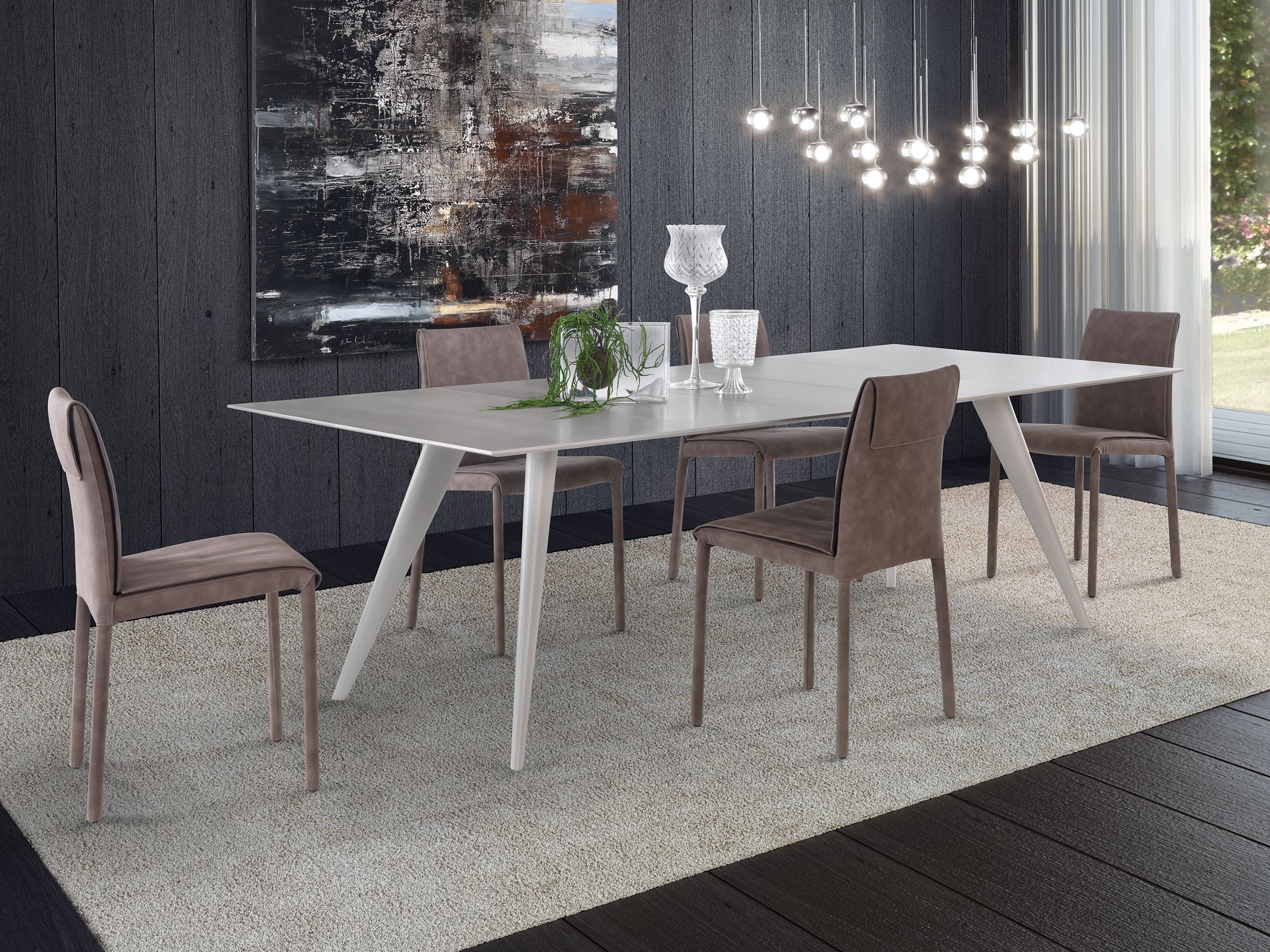 Квадратный выдвижной стол из массива дерева Pacini & Cappellini Elegance ARCH-00131993 - Вид №1