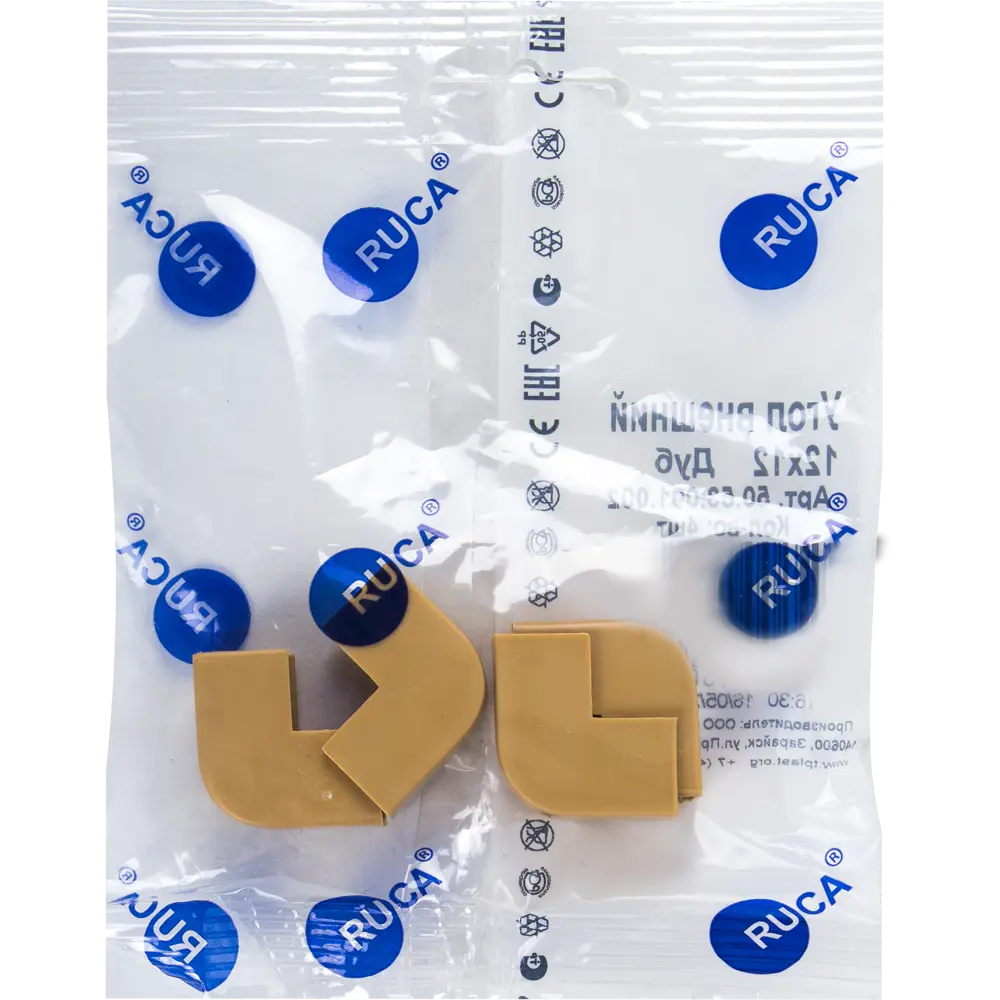 Угол внешний для кабель-канала 12/12 мм цвет дуб 4 шт Santreyd STLM-2054690 - Вид №1