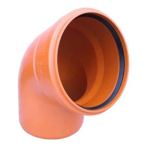 Отвод Хемкор d200 мм 60° пластиковый для наружной канализации