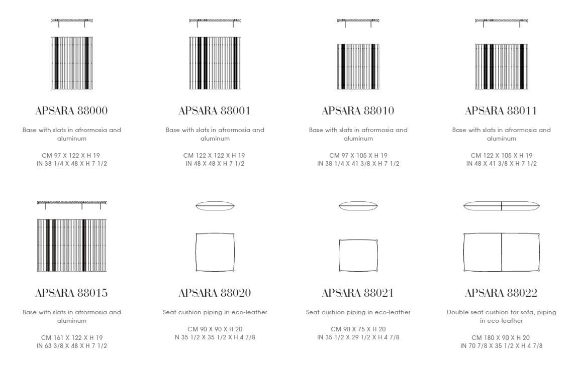 Угловой модульный садовый диван Giorgetti Apsara ARCH-00054262 - Вид №3