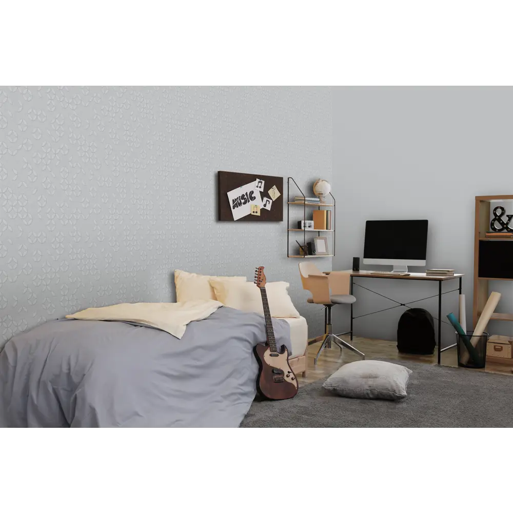 Обои флизелиновые Victoria Stenova Онтарио 1.06 м серые VS587335 STLM-2073427 - Вид №4