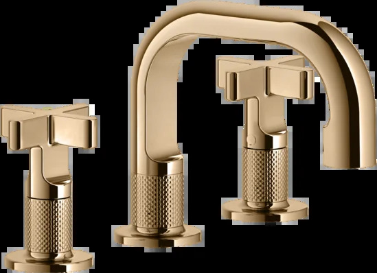 Группа умывальников 58111 735 Gessi Inciso ТЕПЛАЯ БРОНЗА PVD