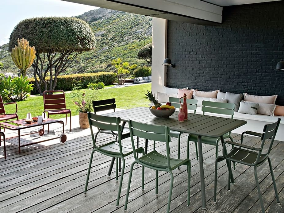 Алюминиевый штабелируемый садовый стул с подлокотниками Fermob Luxembourg ARCH-00123165 - Вид №3