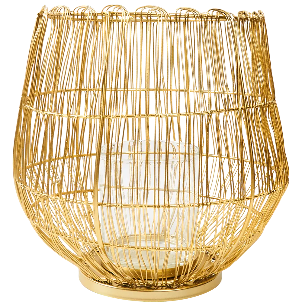 Подсвечник для свечи Atmosphera 18x19 см золотой STLM-2187897