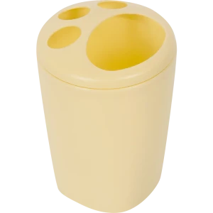 Стакан для зубных щеток Aqua с разделителем цвет желтый